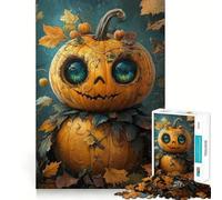 Puzzle de 1000 pièces sur Le thème de la Citrouille et de l'automne,avec Un décor fantaisiste et des pièces Qui s'emboîtent Parfaitement et ne se détachent Pas Un défi cérébral interactif