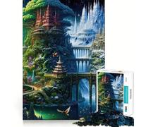Puzzle de 1000 pièces sur Le thème de la Fantasy Mystique, Jeu de logique pour Adultes, Divertissement Relaxant, pour Les vœux du Père Noël (50x75cm)