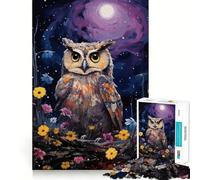 Puzzle de 1000 pièces sur Le thème de la Faune Sauvage, avec des hiboux Jouet cognitif pour Adolescents, Passe-Temps apaisant, Finition Premium, idéal pour la liste de souhaits du Père Noël (50x75cm)
