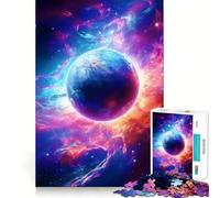 Puzzle de 1000 pièces sur Le thème de la Galaxie surréaliste et des planètes néon idéal pour Les Adolescents Un Puzzle Amusant et Relaxant pour développer sa mémoire et créer Une Belle Surprise