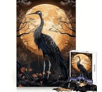 Puzzle de 1000 pièces sur Le thème de la mythologie de la Cigogne Noire pour Adolescents pour se détendre, s'évader et créer Une Ambiance chaleureuse (38x26cm)