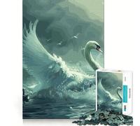 Puzzle de 1000 pièces sur Le thème de la mythologie des cygnes pour Adultes, Jeu de réflexion et Divertissement d'intérieur, Bords précis, Objet de Collection 38x52cm