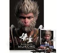 Puzzle de 1000 pièces sur Le thème de la mythologie Noire et des Adolescents de Wukong développement cérébral, Pleine Conscience, évasion, Assemblage Propre, Surprise Festive (38x52cm)