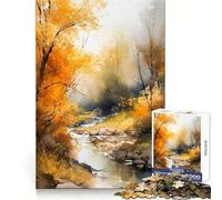 Puzzle de 1000 pièces sur Le thème de la Nature à l'aquarelle pour Adultes, Stimulant la réflexion stratégique, détente légère, Cadeau de Noël idéal (38x26cm)
