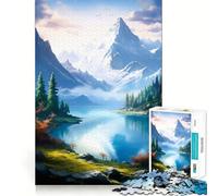 Puzzle de 1000 pièces sur Le thème de la Nature surréaliste et de la Neige, idéal pour Les Adolescents Un Jeu d'adresse apaisant et créatif, Un Cadeau Original 50x75cm