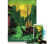 Puzzle de 1000 pièces sur Le thème de la Propagande vietnamienne Jeu de Concentration mentale,découpe de précision,Bords Lisses,activité captivante pour des soirées tranquilles (50x75cm)