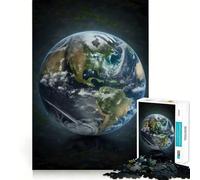 Puzzle de 1000 pièces sur Le thème de la Terre,découpe précise,Jeu Intelligent et Relaxant,décoration de Noël (38x26cm)