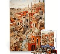 Puzzle de 1000 pièces sur Le thème de la Ville Antique, idéal pour Les Adolescents Un Casse-tête Amusant et Silencieux, aux Bords Lisses, Parfait comme Cadeau d'anniversaire (38x26cm)