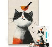Puzzle de 1000 pièces sur Le thème de l'amitié Animale pour Adultes,Jeu de réflexion,découpe Laser pour Un Assemblage Parfait,activité enrichissante pour Les Jours de Pluie (38x52cm)