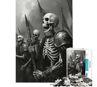 Puzzle de 1000 pièces sur Le thème de l'armée de squelettes Un défi éducatif pour Apprendre et se Lancer soi-même ! Jeu de Puzzle à partir de 14 Ans (38x52cm)