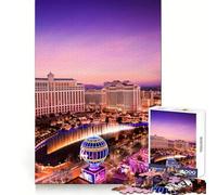 Puzzle de 1000 pièces sur Le thème de Las Vegas (50x75cm) pour Adolescents stimule la mémoire,apaise l’Esprit,idéal pour se détendre,Bords Nets,Un Joli Cadeau