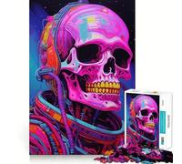 Puzzle de 1000 pièces sur Le thème de l'astronaute Squelette 50x75cm pour Adolescents Idéal pour améliorer la mémoire et se détendre Découpe Solide Cadeau Parfait pour Les vœux du Père Noël