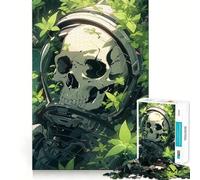 Puzzle de 1000 pièces sur Le thème de l'astronaute Squelette pour Adolescents, Jouet Anti-Stress, découpe Nette, liste de souhaits du Père Noël 38x26cm