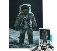 Puzzle de 1000 pièces sur Le thème de l'astronaute Un défi intellectuel captivant Un Jeu Manuel et addictif Un Cadeau d'anniversaire idéal pour Un Père Noël Secret (Dimensions 38x52cm)