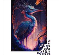 Puzzle de 1000 pièces sur Le thème de l'autruche et du mysticisme, pour Adultes et Enfants. Puzzle en Bois, Jeux éducatifs. 1000 pièces (75 x 50 cm).