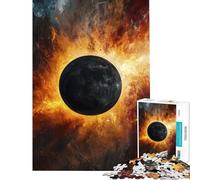Puzzle de 1000 pièces sur Le thème de l'éclipse Cosmique idéal pour Les Adolescents et Les Adultes Jeu Familial Stimulant la mémoire Parfait comme Cadeau (Taille 50x75cm)