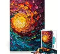 Puzzle de 1000 pièces sur Le thème de l'éclipse Solaire, idéal pour Les Adolescents Un Jeu Intelligent pour Partager Un Moment Convivial et créer Une œuvre d'art 38x52cm