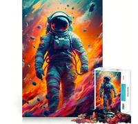Puzzle de 1000 pièces sur Le thème de l'espace, des astronautes et des météorites, pour Adolescents Jeu Intelligent, découpe précise, Cadeau raffiné (38x26cm)