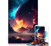 Puzzle de 1000 pièces sur Le thème de l'espace et du Fantastique, pour Adultes, Jeu de réflexion, Passe-Temps la Maison, Bords Nets, Joli Cadeau (50x75cm)
