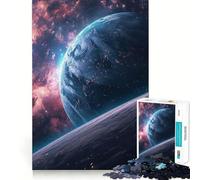 Puzzle de 1000 pièces sur Le thème de l'espace pour Adolescents, Jouet cognitif, Passe-Temps Calme, Finition Premium, liste de souhaits du Père Noël (38x52cm)