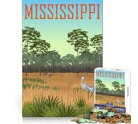 Puzzle de 1000 pièces sur Le thème de l'oiseau de l'État du Mississippi pour Adolescents Exercice Mental,détente et Divertissement (50x75cm)