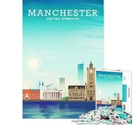 Puzzle de 1000 pièces sur Le thème de Manchester et des Voyages Un Jeu Difficile Stimulant et logique à réaliser soi-même à partir de 14 Ans 38x26cm