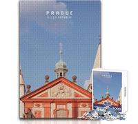 Puzzle de 1000 pièces sur Le thème de Prague, Jeu éducatif pour Adolescents, pour Un Anniversaire (Taille 50x75cm).