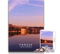 Puzzle de 1000 pièces sur Le thème de Prague, Jeu éducatif pour Adolescents, pour Un Anniversaire (Taille 50x75cm).