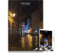 Puzzle de 1000 pièces sur Le thème de Prague, Jeu éducatif pour Adolescents, pour Un Anniversaire (Taille 50x75cm).