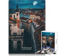 Puzzle de 1000 pièces sur Le thème de Prague, Jeu éducatif pour Adolescents, pour Un Anniversaire (Taille 50x75cm).