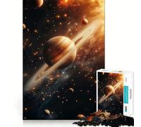 Puzzle de 1000 pièces sur Le thème de Saturne, idéal pour Les Adolescents améliore la mémoire, se détend et Offre Un Cadeau créatif aux Bords précis (50x75cm)