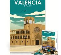 Puzzle de 1000 pièces sur Le thème de Valence, Espagne, idéal pour Les Adolescents Un Jeu d'esprit, Un Divertissement Calme et Amusant, Un Cadeau de Noël Chic (38x26cm)