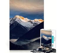Puzzle de 1000 pièces sur Le thème des Alpes et de la Nature pour Adultes entraînement cérébral ludique,pièces Robustes et aux découpes nettes,activité apaisante pour Une Pause mentale (38x26cm)