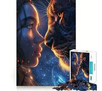 Puzzle de 1000 pièces sur Le thème des Animaux de l'espace Mystique pour Adolescents Développe la mémoire, Calme et détente Design à Assembler Cadeau Classique (50x75cm)