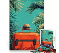Puzzle de 1000 pièces sur Le thème des Bagages de Voyage pour Adultes, idéal pour développer l'esprit d'analyse, se détendre et s'évader Un Cadeau de Saison à Assembler avec précision (38x26cm)