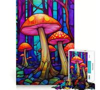 Puzzle de 1000 pièces sur Le thème des Champignons psilocybes, idéal pour Les Adolescents Un Jeu de logique et de réflexion Anti-Stress, aux découpes précises, Un Joli Cadeau 38x26cm