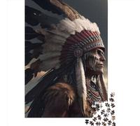 Puzzle de 1000 pièces sur Le thème des Chefs indigènes, Jeu éducatif en Papier pour Adultes et Enfants, idéal comme Cadeau de Noël (38 x 26 cm / 1000 pièces).