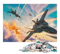 Puzzle de 1000 pièces sur Le thème des Combats aériens pour Adultes - Puzzle en Bois - Cadeau - Jeu éducatif - Défi - 1000 pièces (75 x 50 cm)
