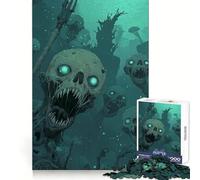 Puzzle de 1000 pièces sur Le thème des créatures Marines mortes-vivantes pour Adolescents Activité relaxante et stimulante Bords Nets Idée Cadeau de Noël (50x75cm)