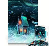 Puzzle de 1000 pièces sur Le thème des créatures sous-Marines pour Adolescents Jeu de mémoire Amusant Surface Lisse sans bavures Cadeau d'anniversaire Casse-tête (50x75cm)