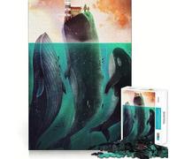 Puzzle de 1000 pièces sur Le thème des créatures sous-Marines pour Adolescents Un Jeu de mémoire Amusant et Facile à Assembler,idéal pour Une activité de Groupe relaxante en intérieur (50x75cm)