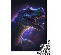Puzzle de 1000 pièces sur Le thème des Dinosaures de l'espace et de la Galaxie, idéal pour Adultes et Adolescents. Jeu de Puzzle en Papier, Format 38 x 26 cm. Cadeau Parfait.