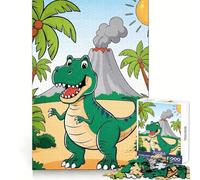 Puzzle de 1000 pièces sur Le thème des Dinosaures et des volcans, idéal pour Les Adolescents Découpe précise, Parfait pour Noël (38x26cm)