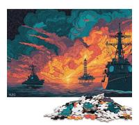 Puzzle de 1000 pièces sur Le thème des drames Navals en mer, idéal pour Les Adultes. Cadeau d'halloween. Décoration et Cadeau Uniques pour la Maison. 1000 pièces (75 x 50 cm).