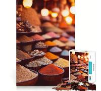 Puzzle de 1000 pièces sur Le thème des épices, de la Nourriture et de la Cuisine, pour Adultes et Adolescents, Jeu de réflexion apaisant, découpe précise, Cadeau de Noël 38x26cm