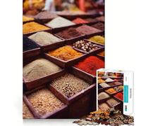 Puzzle de 1000 pièces sur Le thème des épices, de la Nourriture et de la Cuisine pour Adultes Jeu Intelligent et apaisant, découpe précise, Objet de Collection 50x75cm