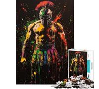 Puzzle de 1000 pièces sur Le thème des gladiateurs aux Couleurs Vives idéal pour Les Adolescents et Les Moments de Partage en Famille Cadeau Unique pour Un Anniversaire ou Noël (38x26cm)