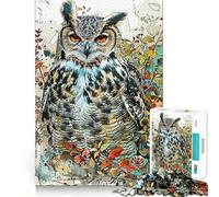 Puzzle de 1000 pièces sur Le thème des hiboux et de la Faune Sauvage, idéal pour Les Adolescents, Stimulant la réflexion et Le Plaisir en Famille, Bords Nets, Cadeau mémorable (38x26cm)