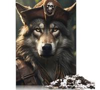 Puzzle de 1000 pièces sur Le thème des Loups et des Pirates, Un Casse-tête Amusant pour Adultes et Enfants (38 x 26 cm).