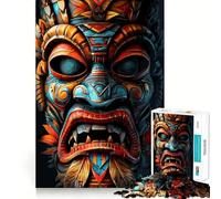 Puzzle de 1000 pièces sur Le thème des Masques Tiki et des peuples autochtones idéal pour Les Adolescents Renforce la mémoire Calme et sérénité Qualité supérieure pour Les vœux
